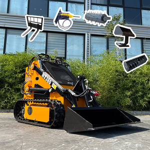 Gratis pengiriman Mini Skid Steer Loader Epa Eur 5 Koop mesin Track kompak Diesel Cina selip Steer Loader untuk dijual - Product Image 1