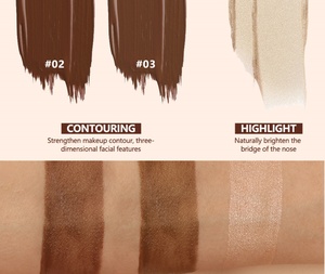 Làm cho logo của riêng bạn khuôn mặt tự nhiên trang điểm ấm Bronzer Kem má Highlighter điêu khắc Gậy đường viền thanh - Product Image 4