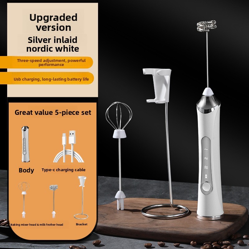3White-Double Heads+Plastic Stand