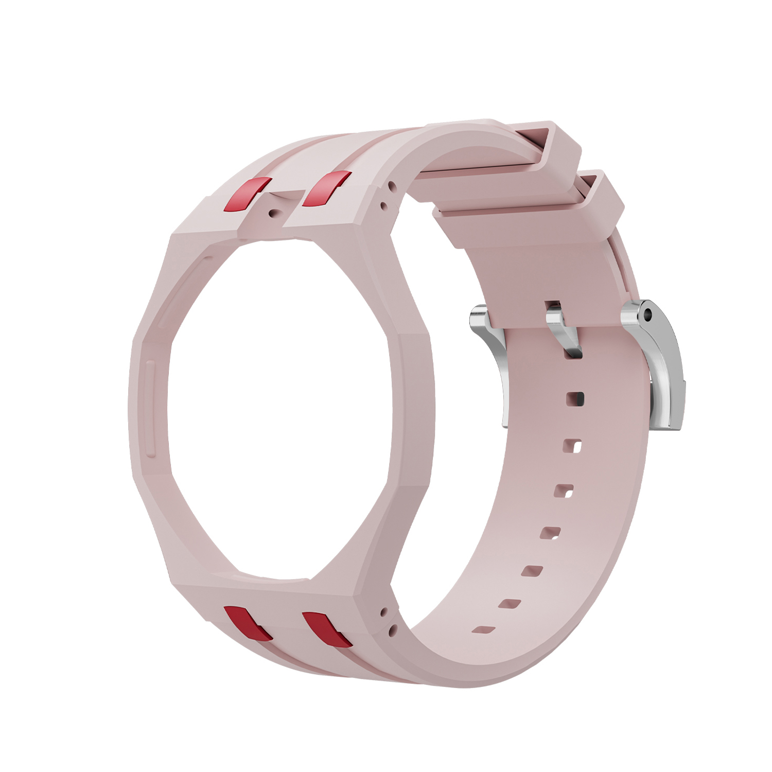 Horloge rose clair-12
