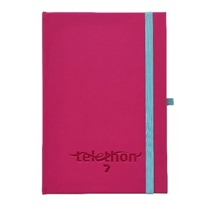 A5 Magenta Color PU Leather <strong>Writing</strong> <strong>Notebook</strong> School <strong>Exercise</strong> Books Custom Logo Design Printed China Factory Manufacture - Product Image 1