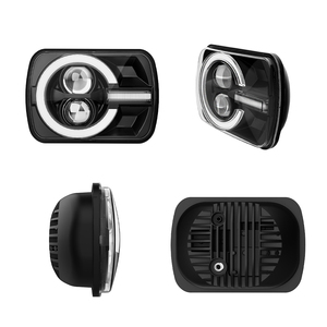 Kare dikdörtgen 5x7 Led far 5X7 dönüş sinyali koşu işık DRL Hi Lo işın ile dönme sinyali <span class=keywords><strong>Jeep</strong></span> Cherokee <span class=keywords><strong>XJ</strong></span> için