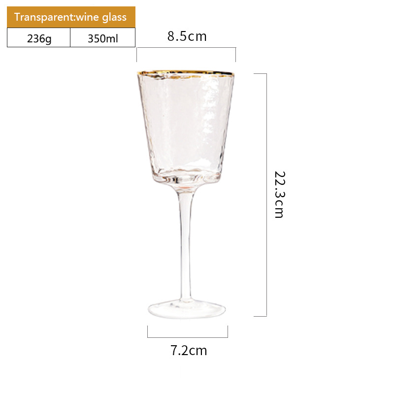 Verre à vin transparent