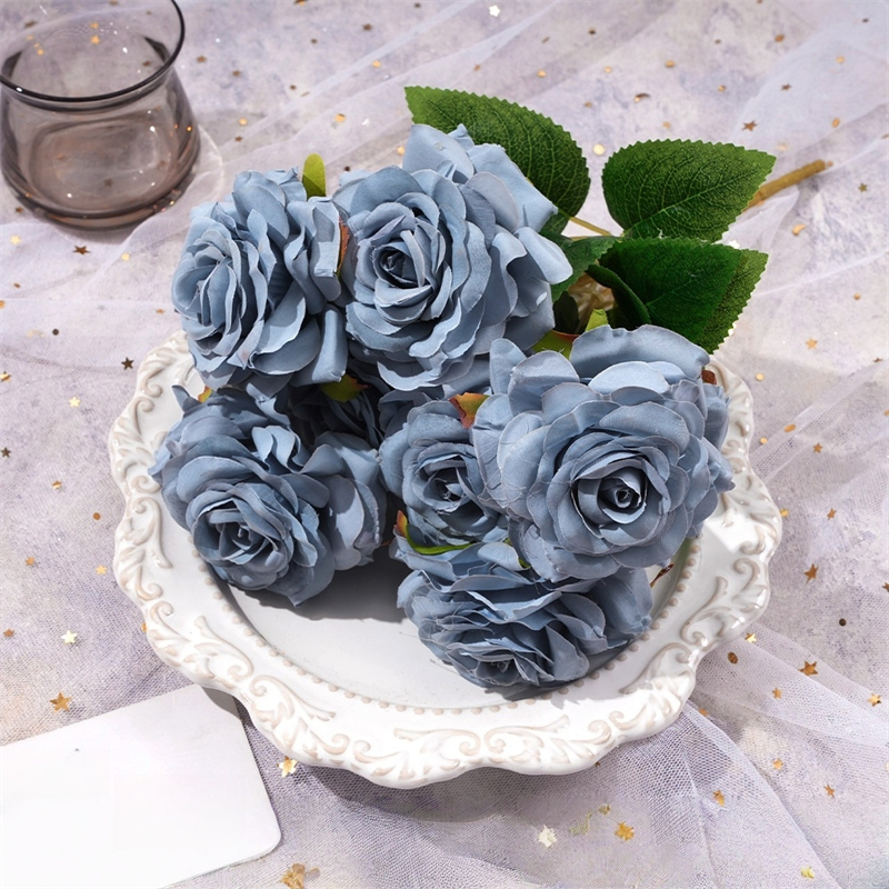 #18 Materiales Florales Serie Azul Polvoriento