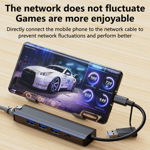 Gigabit <strong>Network</strong> Card Converter Rj45 Interface Wired <strong>Network</strong> Card <strong>Type</strong>-c to <strong>Computer</strong> USB C HUB Adapter for Macbook Pro USB HUB - Product Image 5