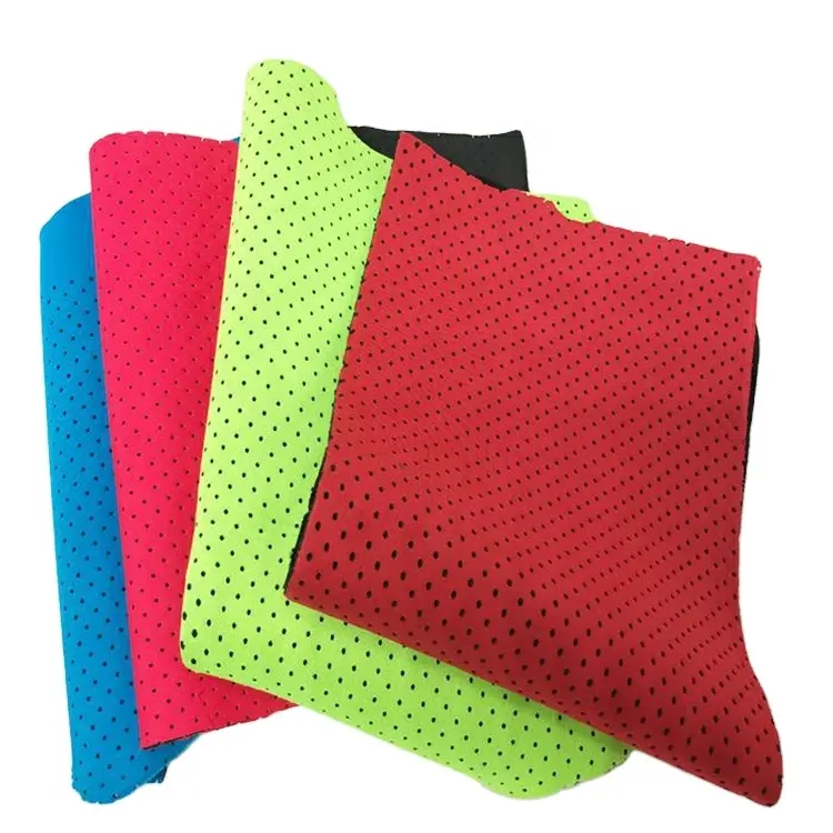 Neoprene Rubber And Plastics Rubber Raw Materials Perforated SBR Neoprene Polyester Fabric Neoprene Rubber