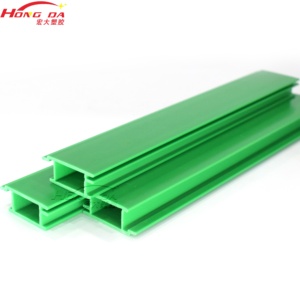 โปรไฟล์ PVC แบบอัดขึ้นรูปโปรไฟล์ PVC สำหรับแถบไฟ LED พลาสติกสีเขียวปรับแต่งได้ - Product Image 5