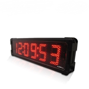 Display a grande schermo diretto in fabbrica da 6 pollici a LED per la maratona di corsa cronometrata Timer digitale per il conto alla rovescia all'aperto - Product Image 1
