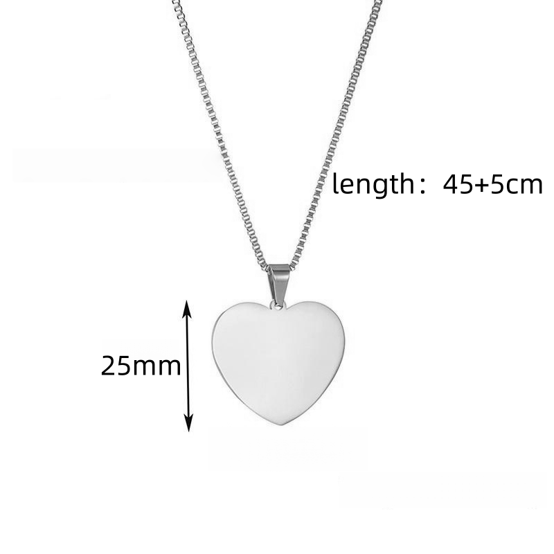 silver-25mm heart