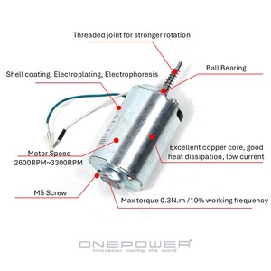 电动线性致动器用<span class=keywords><strong>24V</strong></span> <span class=keywords><strong>DC</strong></span>电刷永磁行星齿轮箱电机12V