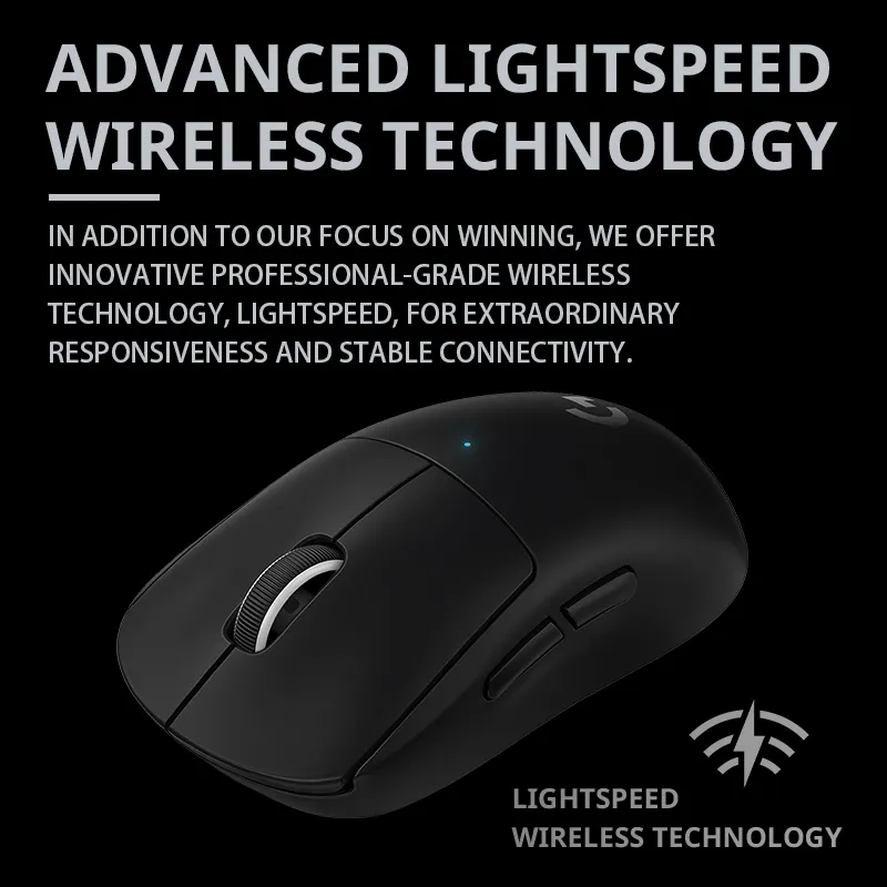 Logitech GPW kablosuz G PRO X SUPERLIGHT kablosuz oyun faresi çift modlu şarj edilebilir kablosuz fare