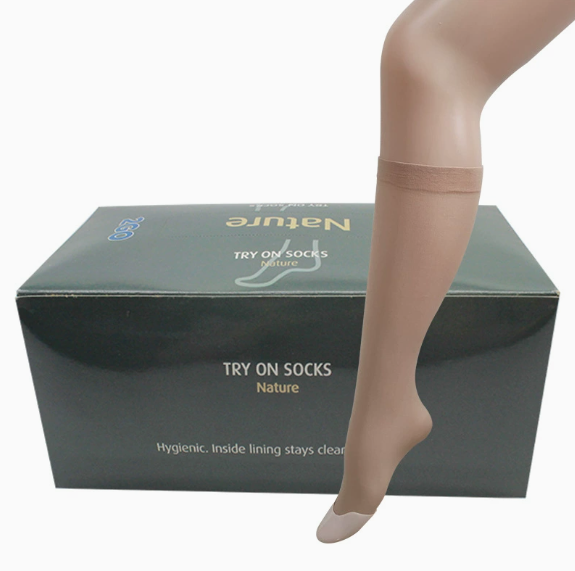 boot socks 36 pairs in nude