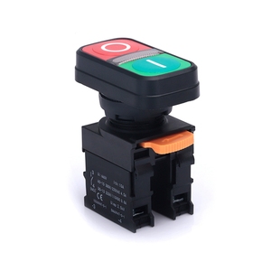 Elektrischer 22mm 10A grüner und roter Multi 2-Wege-Doppelkey1NO 1NC Start-und Stopp-Drucksc halter mit doppelter Position und Licht - Product Image 2