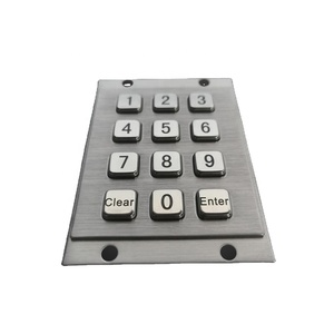 Teclado numérico USB a prueba de agua para control de acceso Teclado de metal y membrana para aplicaciones de cajero automático y quiosco - Product Image 1