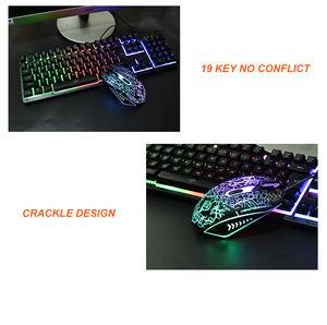 Teclado retroiluminado RGB para videojuegos, ratón y teclado con cable, Combo de ratón para videojuegos - Product Image 5
