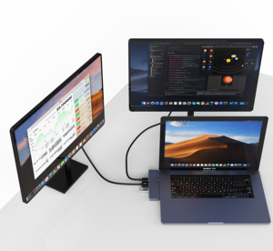 Colorii-concentrador de red USB tipo C de aluminio, adaptador multifunción 5 en 1 con puerto Lan Gigabit, hdmi para Macbook Pro Air, DC5, 3 0