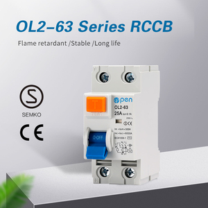 Disyuntor de corriente residual abierto de 2 polos RCCB 40a 10ma 30ma 300ma de 2 polos con certificado CE CB SEMKO - Product Image 5