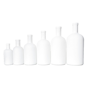 Matte <strong>White</strong> Empty 100ml 200ml 375ml 500ml 750ml 1000ml Glass Vodka <strong>Wine</strong> <strong>Bottle</strong> - Product Image 1
