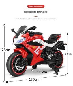 Sıcak satış elektrikli büyük boy motosiklet çocuklar için Unisex binmek-on oyuncak pil gücü ile motosiklet ABS malzeme yaşları için 5-7 yıl