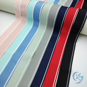 Wholesale <strong>Customized</strong> Pattern <strong>Color</strong> Jacquard <strong>Elastic</strong> Band Webbing Straps Custom <strong>Elastic</strong> Tape for Men's Underwear Waist - Product Image 2