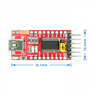 <strong>FT232RL</strong> FT232 USB to TTL 5V 3.3V Download Cable Serial Adapter Module USB to 232 Electronic Modules and Kits - Product Image 4