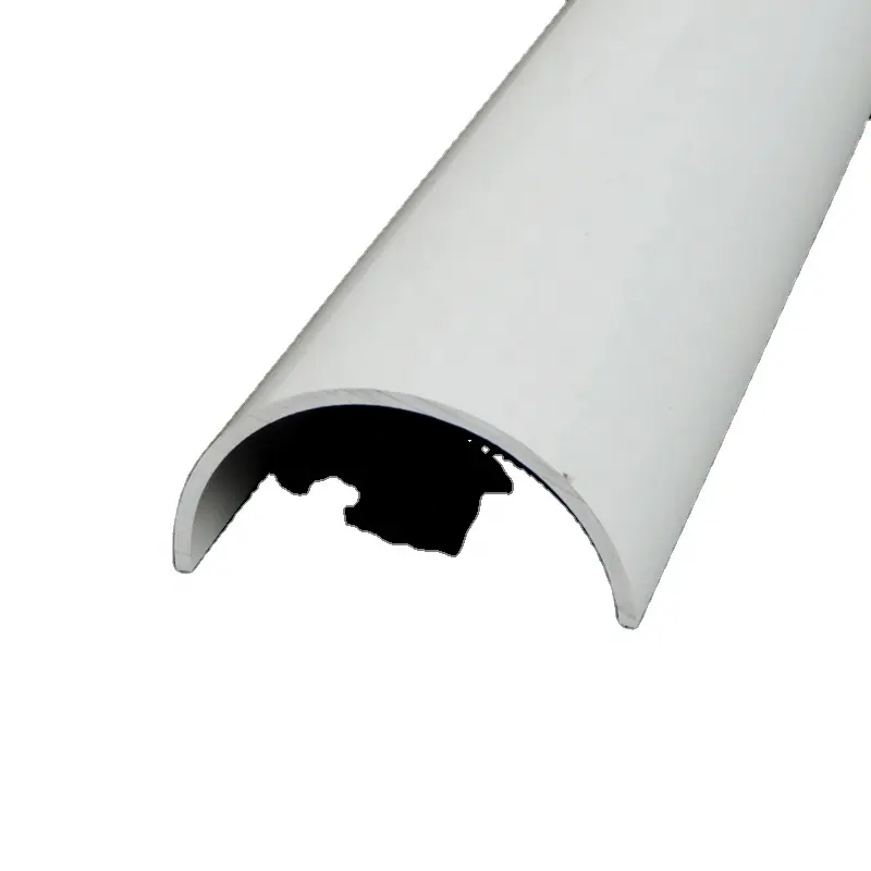 2 Zoll PVC halbrunde Rohr abdeckung transparentes Kunststoff rohr