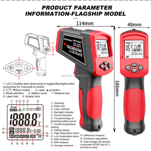 赤外線温度センサーパイロメーターレーザー温度計ガン温度計デジタル温度計 - Product Image 5