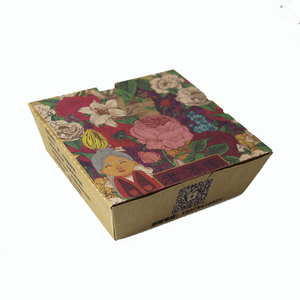 环保带走纸食品容器涂布纸，哑光层压压花和上光印刷处理