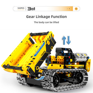 STEM APP telecomando ingegneria blocchi di costruzione per auto assemblare modello ragazzi giocattolo educativo 3 in1 kit robot di programmazione fai da te - Product Image 5