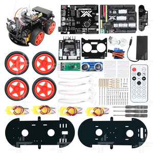Tscinbuny Mega328 4WD Robot araç kiti öğrenci akıllı programlama bulmaca Arduino için değiştirilebilir çoklu modları