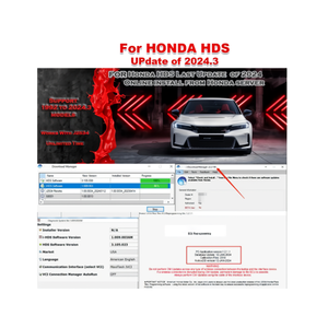 Software 2024 per la programmazione Honda HDS ECU per supporto HONDA/ACURA 1992 a 2024 modelli di installazione Online - Product Image 1