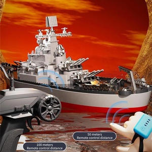 2.4G 4CH Remote Control Electric Sea Rider Military Warship <strong>Toys</strong> <strong>Battleship</strong> 1/390 Scale RC <strong>Battleship</strong> Model Cruiser - Product Image 3