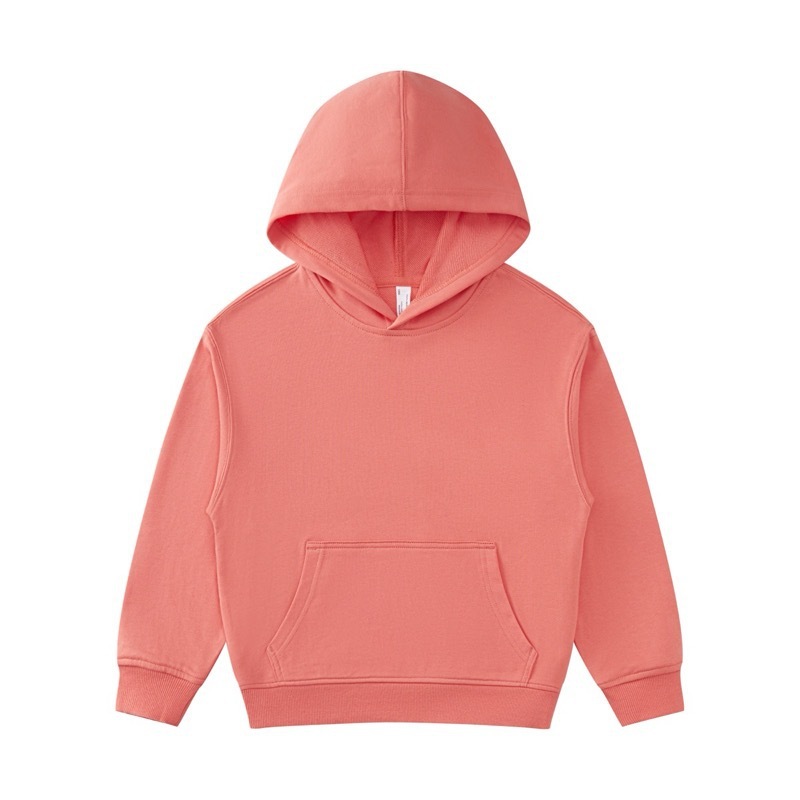 Sweat à capuche Rouge corail