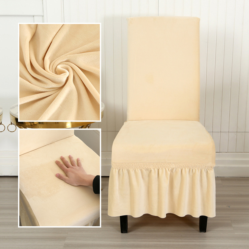 Suede-off-white-universal chair cover