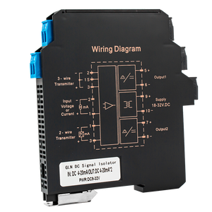 Aislador de señal CC de 0-10v, 4 a 20mA, transmisor de voltaje de corriente, 1 en 2, convertidor de empalme de señal de 0-5v, 10v - Product Image 1