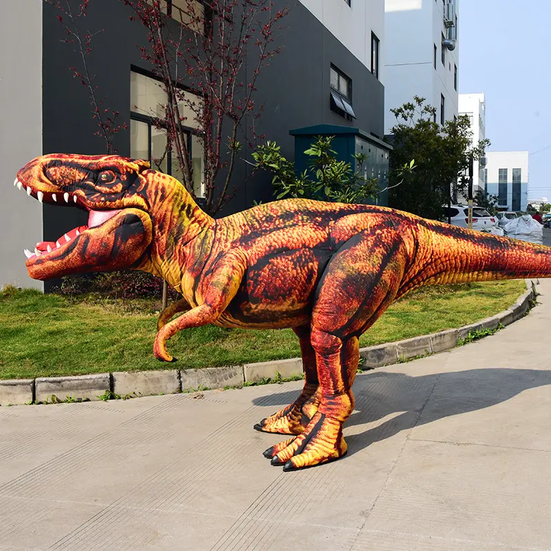 Advertising Custom Inflatables Products Costume Suit cartoon Animal Moving Walking Inflatable Dragon Dinosaur