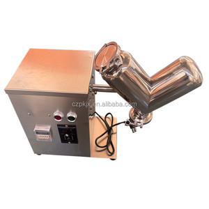 VH-2 laboratuvar paslanmaz çelik kuru toz un baharat baharat Protein tozu karıştırma makinesi Lab Mini küçük V Blender mikser - Product Image 5