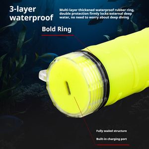 Mạnh mẽ không thấm nước chói đèn pin chiến thuật săn bắn lặn tầm xa dưới nước lặn đèn pin - Product Image 4