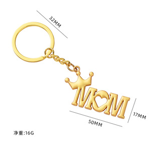 批发礼品卡通合金钥匙扣 '妈妈' 爸爸 '字母礼品吊坠钥匙扣父亲节和母亲节礼物