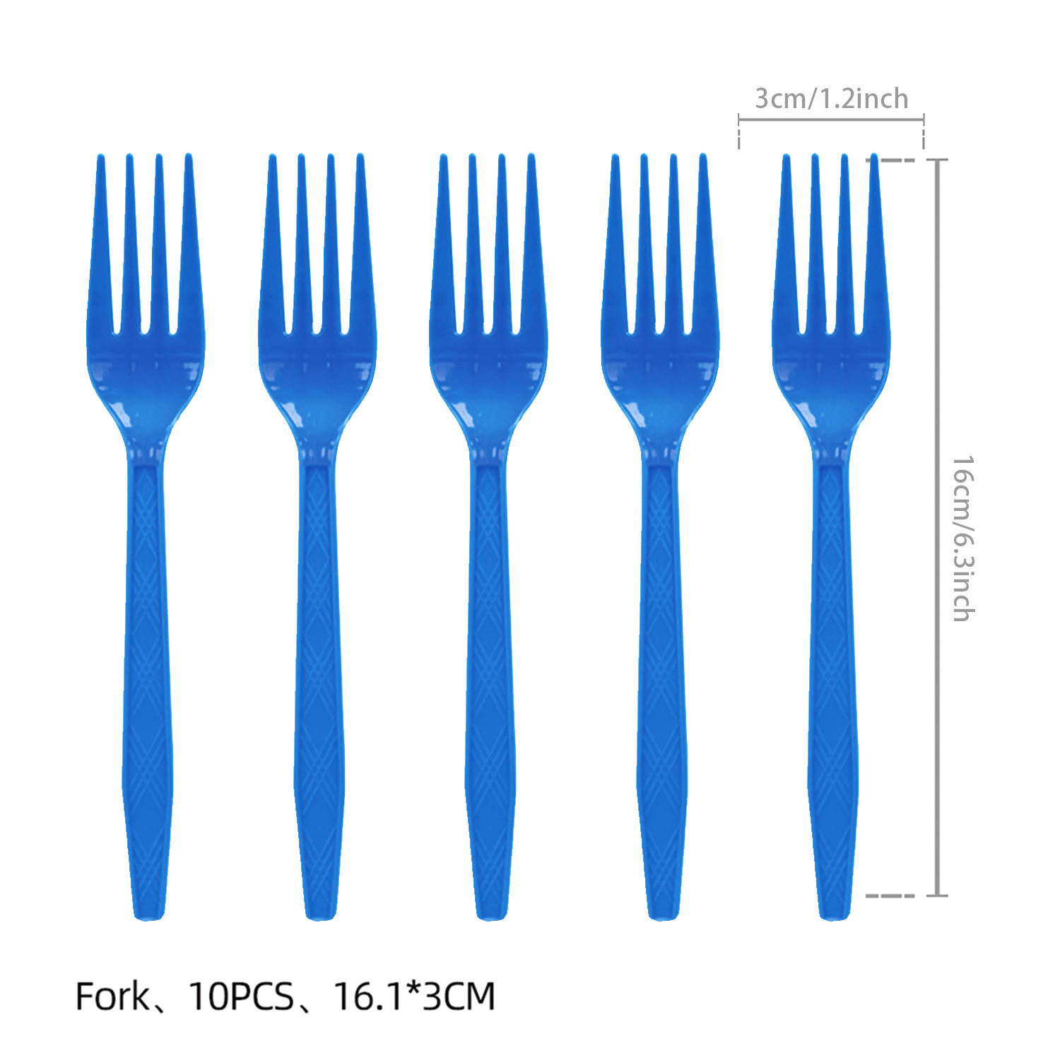 tenedor azul