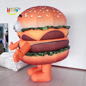 Thực phẩm lễ hội linh vật <span class=keywords><strong>Inflatable</strong></span> Hot Dog trang phục <span class=keywords><strong>Inflatable</strong></span> Hamburg thực phẩm trang phục cho một lễ hội - Product Image 4