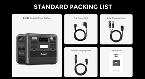 Fossibot F2400 2400W <strong>Solar</strong> Generator Outdoor Camping Portable <strong>Power</strong> Station with <strong>Solar</strong> <strong>USA</strong> Version - Product Image 5