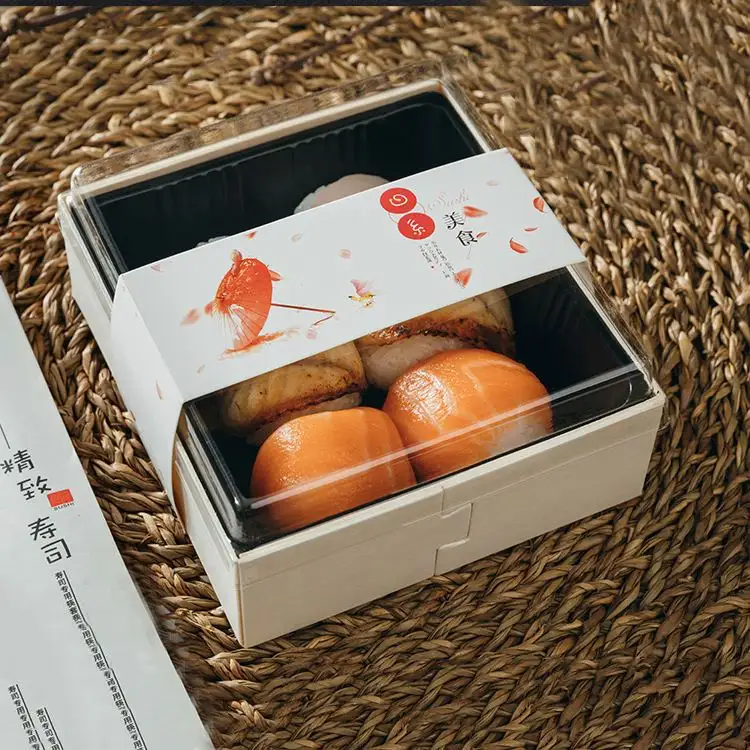 ESTICK 과일 샐러드 식품 포장 테이크 아웃 초밥 상자 식품 학년 일회용 초밥 도시락 상자