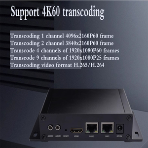 H.265 H.264 4k Hd mi Video Encoder 9-Kanal-Transcodeur 4k Decoder ip Transcoder Iptv