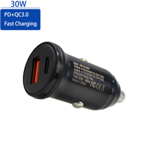30W PD & QC3.0 çift USB-A tip-c üniversal araç şarjı hızlı şarj Android & iPad için OVP korumalı hızlı şarj Laptop için - Product Image 1