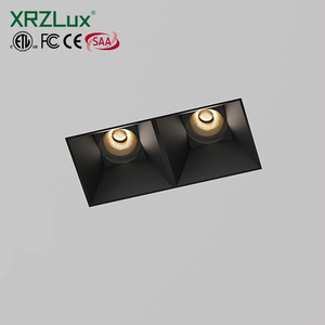 Xrzlux 10w * 2 समायोज्य नेतृत्व कोब डाउनलाइट डबल-हेड स्क्वायर रीसेस्ड स्पॉटलाइट आधुनिक एडेल डिमेबल 97 50 लिविंग रूम - Product Image 1