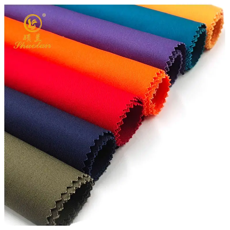 CVC plain dyed 40% Polyester 60% Cotton Woven for wholesale supplier uniform fabric