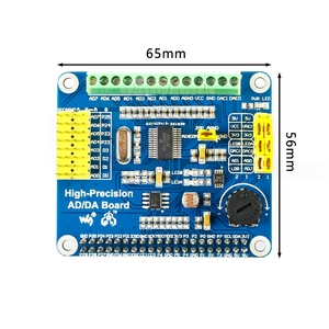 SXT <strong>Raspberry</strong> <strong>pi</strong> 3B+/4B high-precision AD/DA D/A <strong>module</strong> expansion board DAC8532 ADS1256 <strong>Development</strong> board