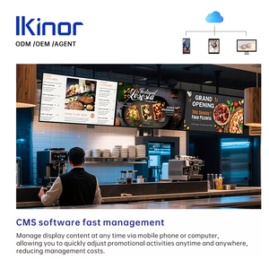 Aangepaste multifunctionele wandbevestiging 4k touchscreen reclamedisplays Android commerciële advertentieplayer - Product Image 4