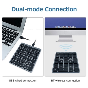 28 Keys Wireless <strong>Numeric</strong> <strong>Keyboard</strong> Financial Accounting Office <strong>Keyboard</strong> BT+USB Dual-mode Connection Built-in Lithium Battery - Product Image 6
